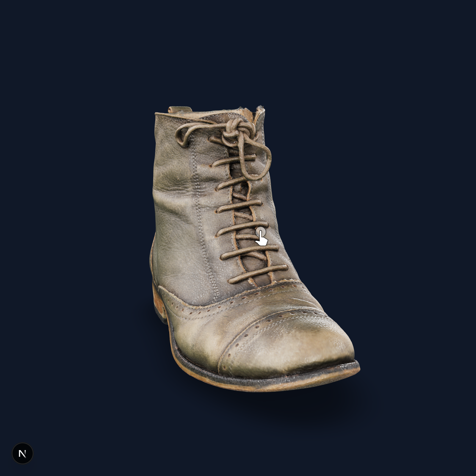 Photoscanned Ankle Boots